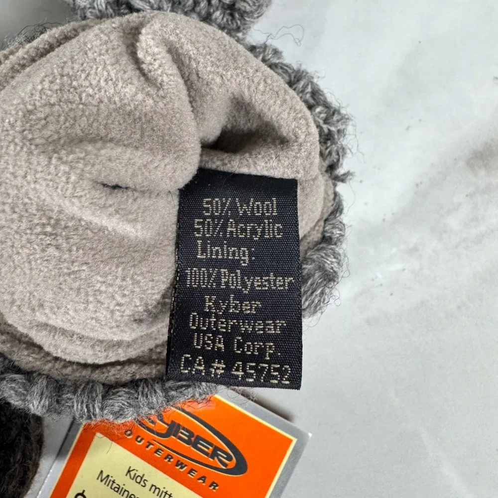 Kyber Outerwear‎ Kid's Koala Bear Mittens Wool Fleece Lined Funky Zoo Collection